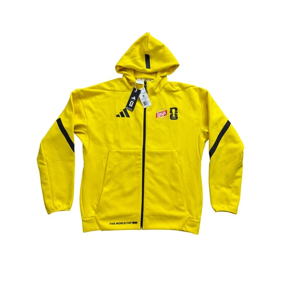adidas Other - Adidas FIFA World Cup 2026 Lays Track Hoodie Yellow Mens Medium KZ0629 New